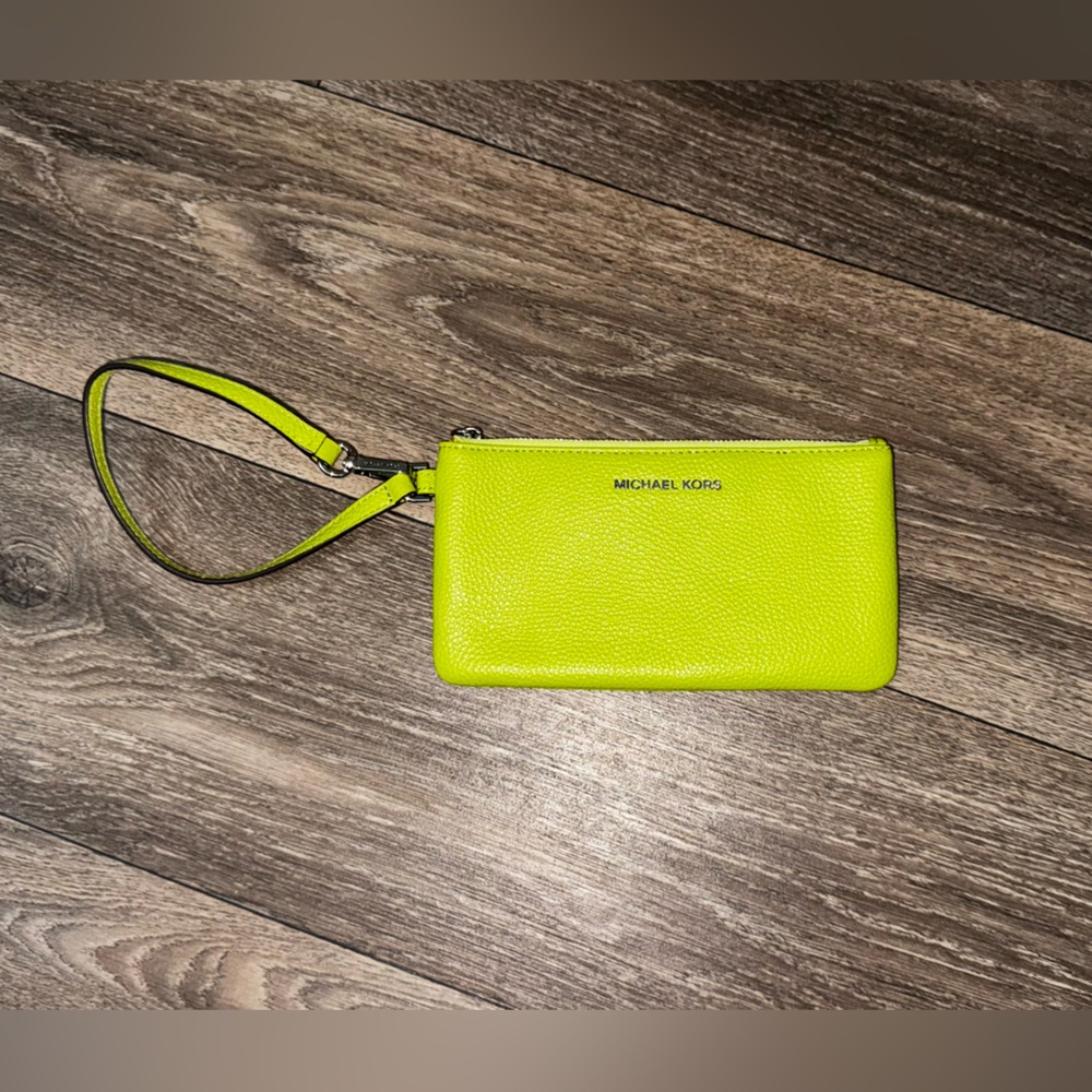 Michael Kors Bright Lime Wristlet